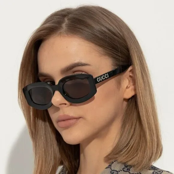 NEW Gucci GG1719S 004 Transparent Red Violet Women Square Sunglasses GG 1719S